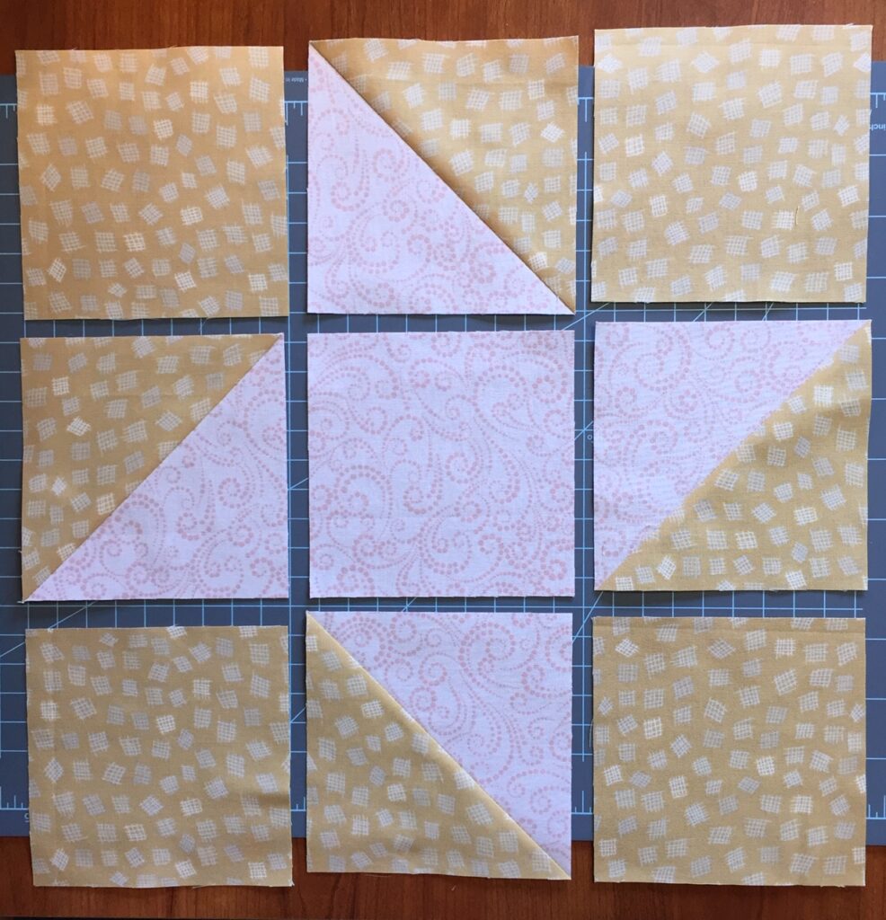 friendship star quilt block layout