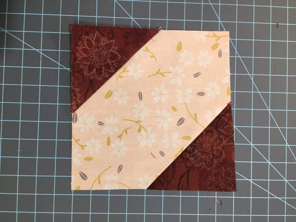 sewn squares to be used on the x-quisite quilt block