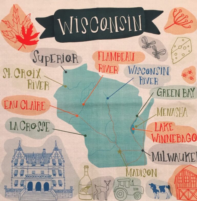 Meandering Wisconsin ~ A Picnic Quilt Pattern - lakegirlquilts