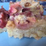 rhubarb shortbread bar