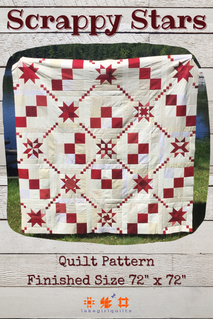 Scrappy Stars quilt pattern cover