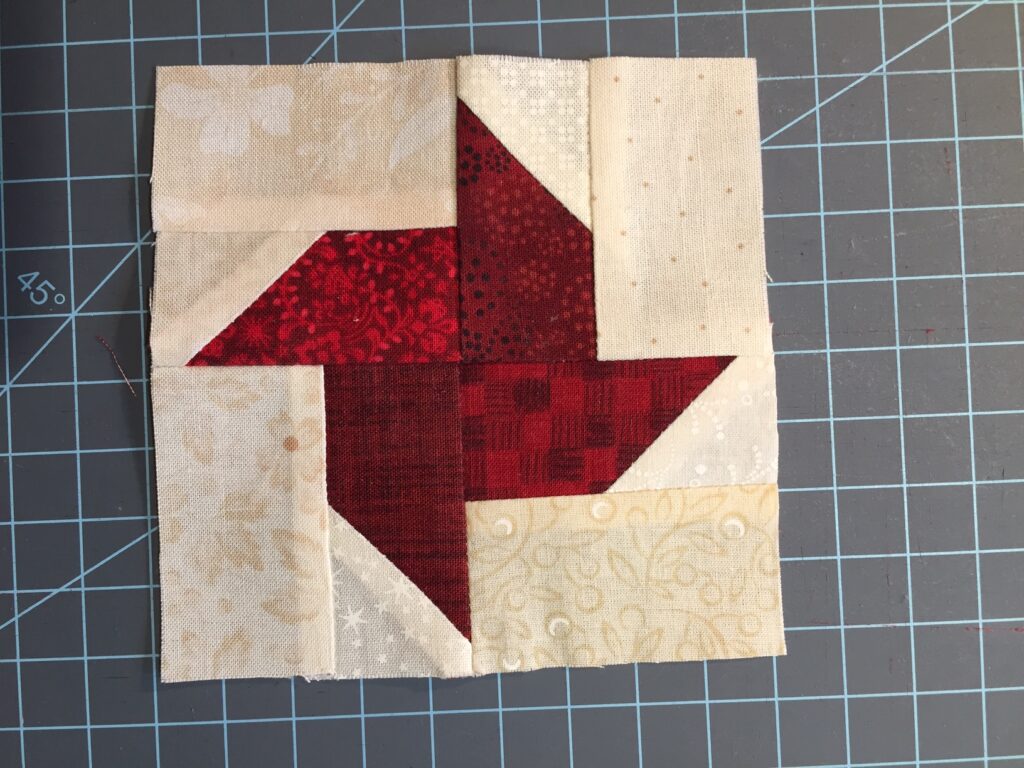 finished center square block