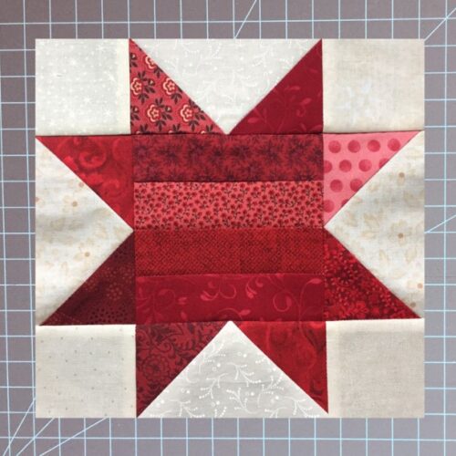 Four Point Star Sawtooth Quilt Block for Beginners - lakegirlquilts