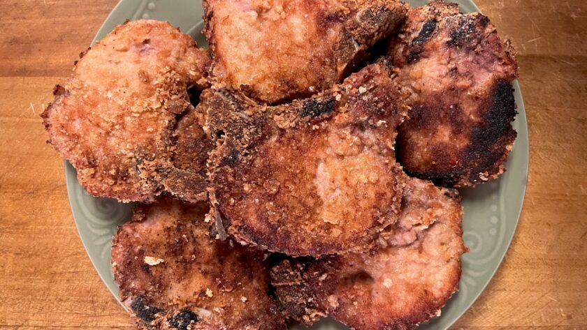 breaded pork chops