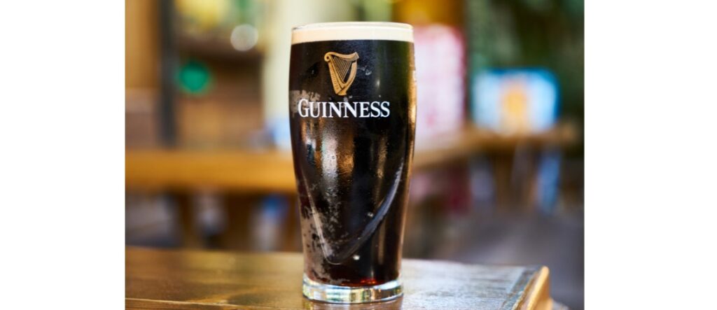 glass of guinness beer