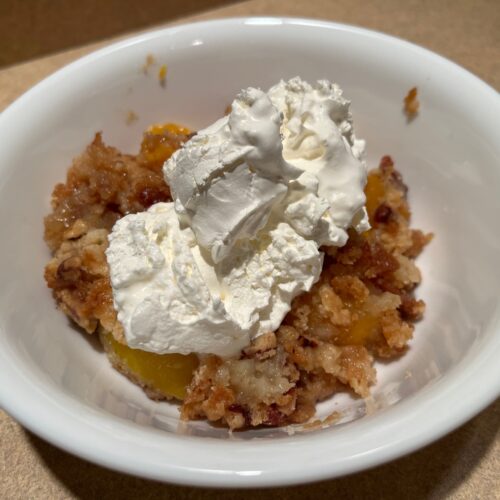 Peach Pecan Dump Cake Recipe lakegirlquilts